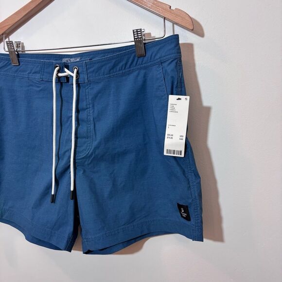 Urban Outfitters, Standard Cloth Fixed Waist Board Short NEW Large Slate Blue - Picture 7 of 16
